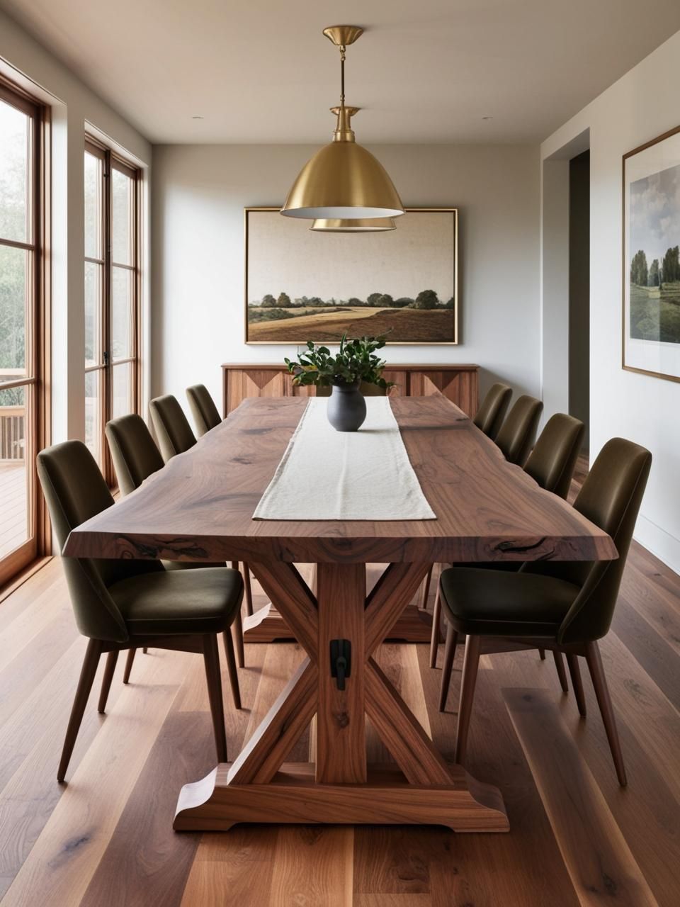 Castlecore Furniture Heavy Wooden Dining Table