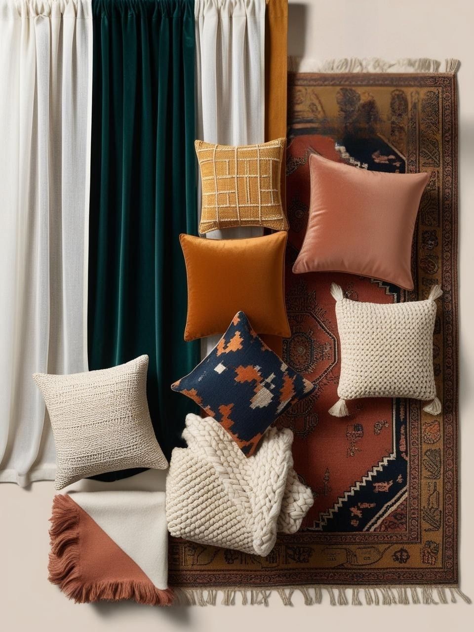 Layering Fabrics for Maximalist Interior Design Fabrics and Patterns