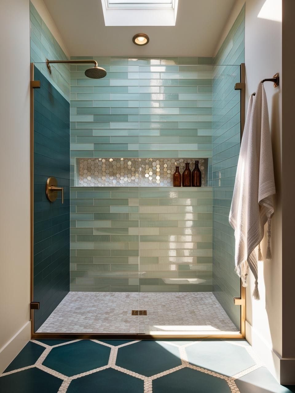 Maximalist Bathroom Design Tile Mixing