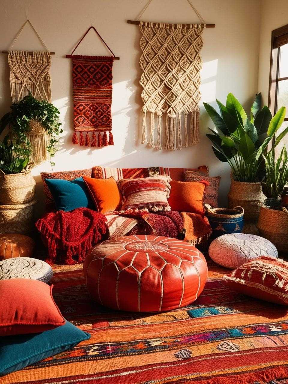 Cherry Red Bohemian Interiors