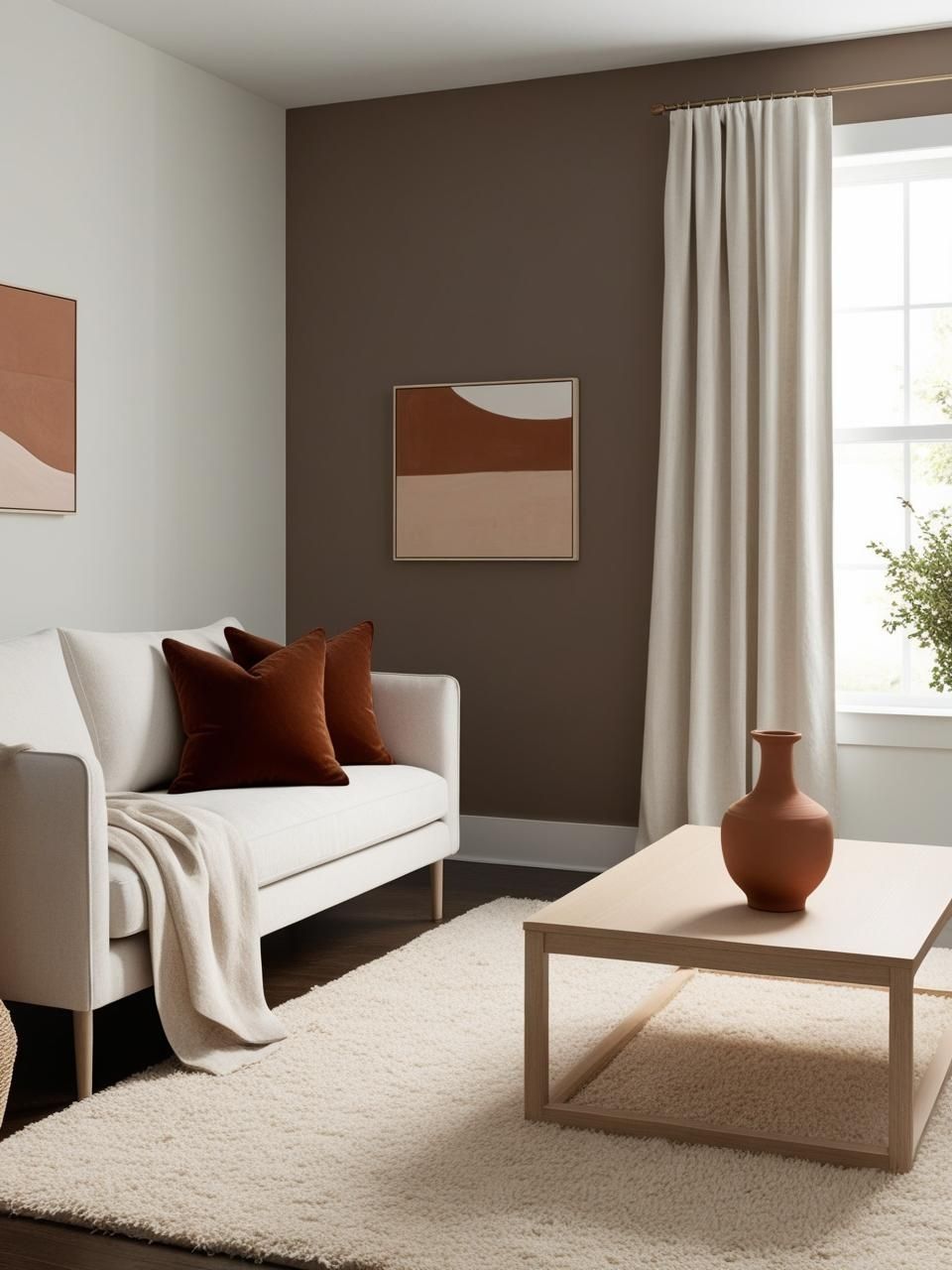 Cozy Minimalist Living Room Color Palette