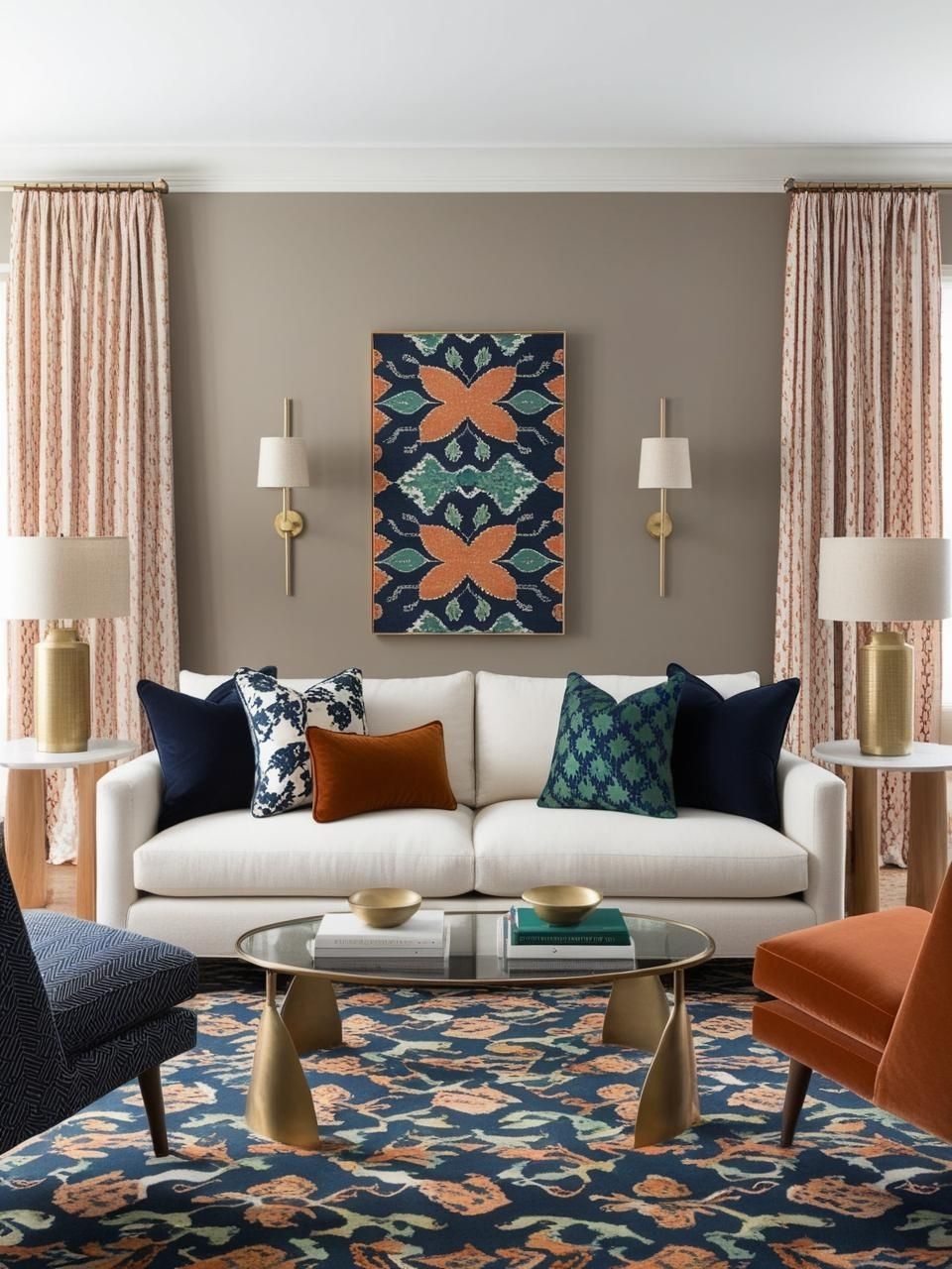 Pattern Clashing Living Room Example Pattern Clashing Living Room Example