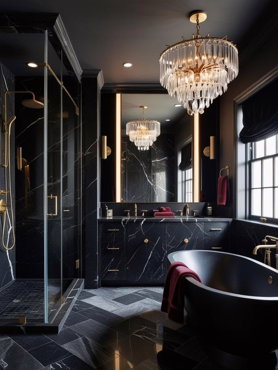 Moody Luxurious Interior Design Bathroom Moody Luxurious Interior Design Bathroom