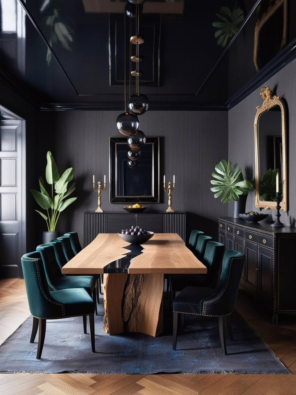 Moody Luxurious Interior Design Dining Room Moody Luxurious Interior Design Dining Room