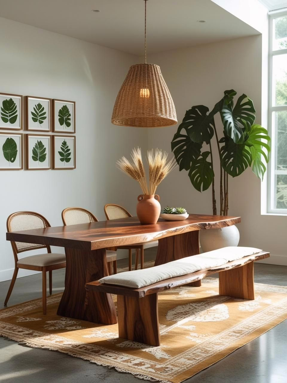 Organic Modern with Boho Elements Dining Room Organic Modern with Boho Elements Dining Room
