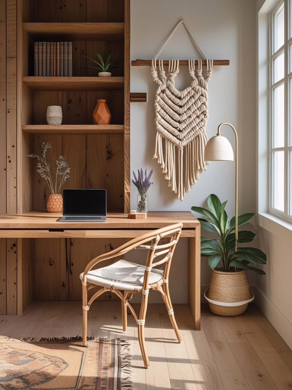 Organic Modern with Boho Elements Home Office Organic Modern with Boho Elements Home Office