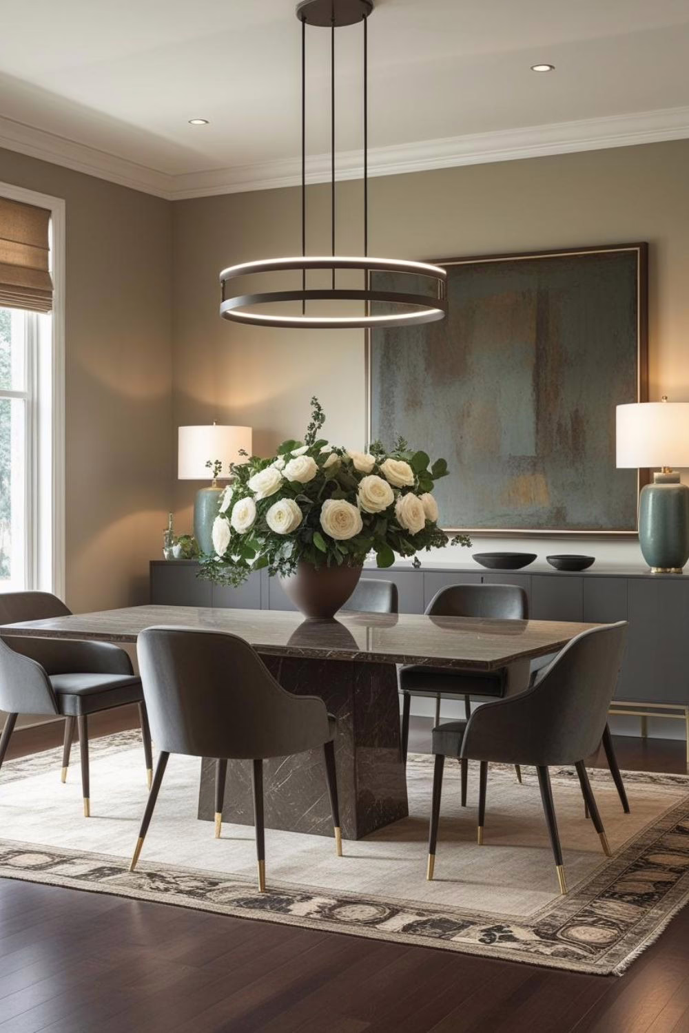 SW Quietude Color Review Dining Room