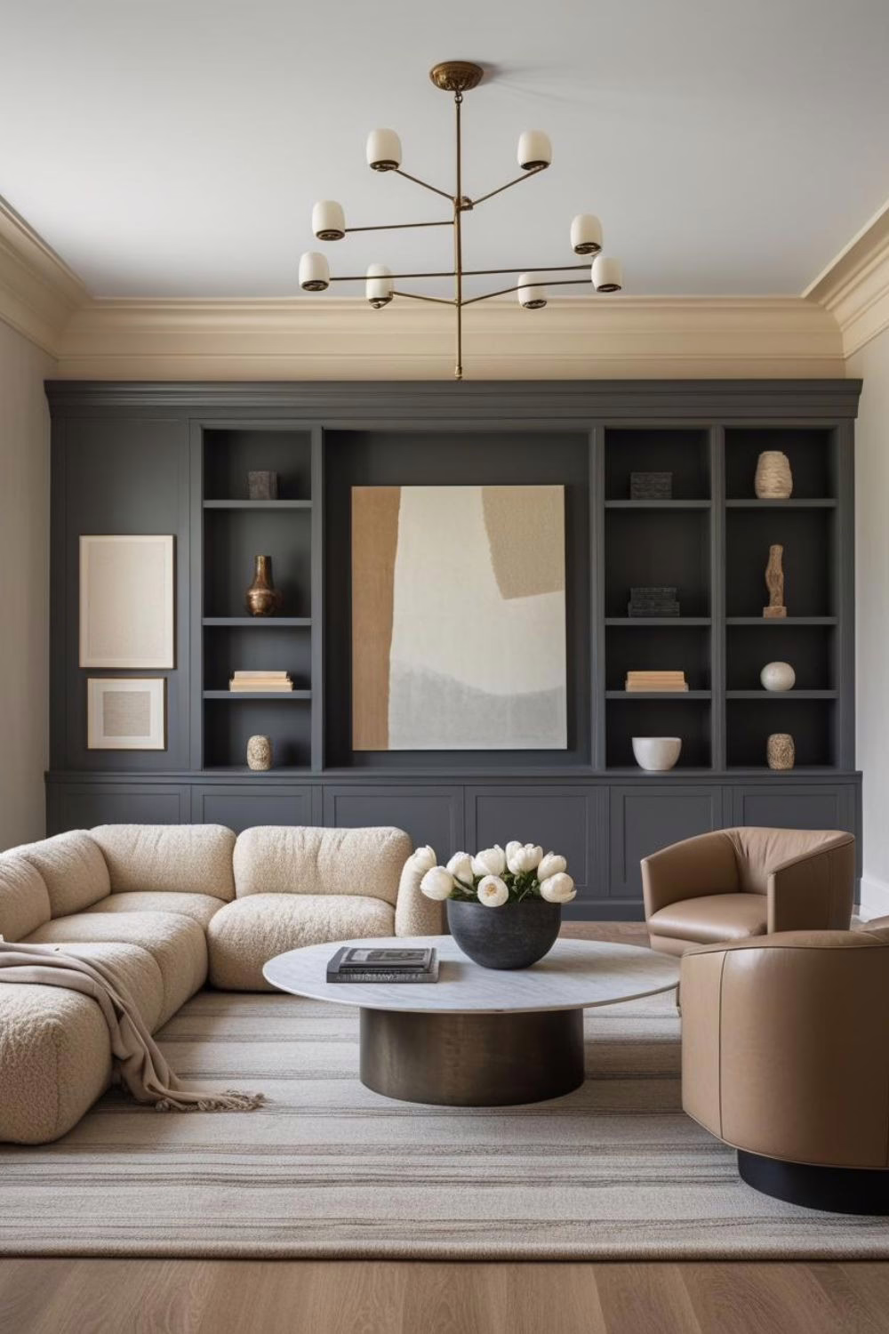 SW Repose Gray Walls Living Room