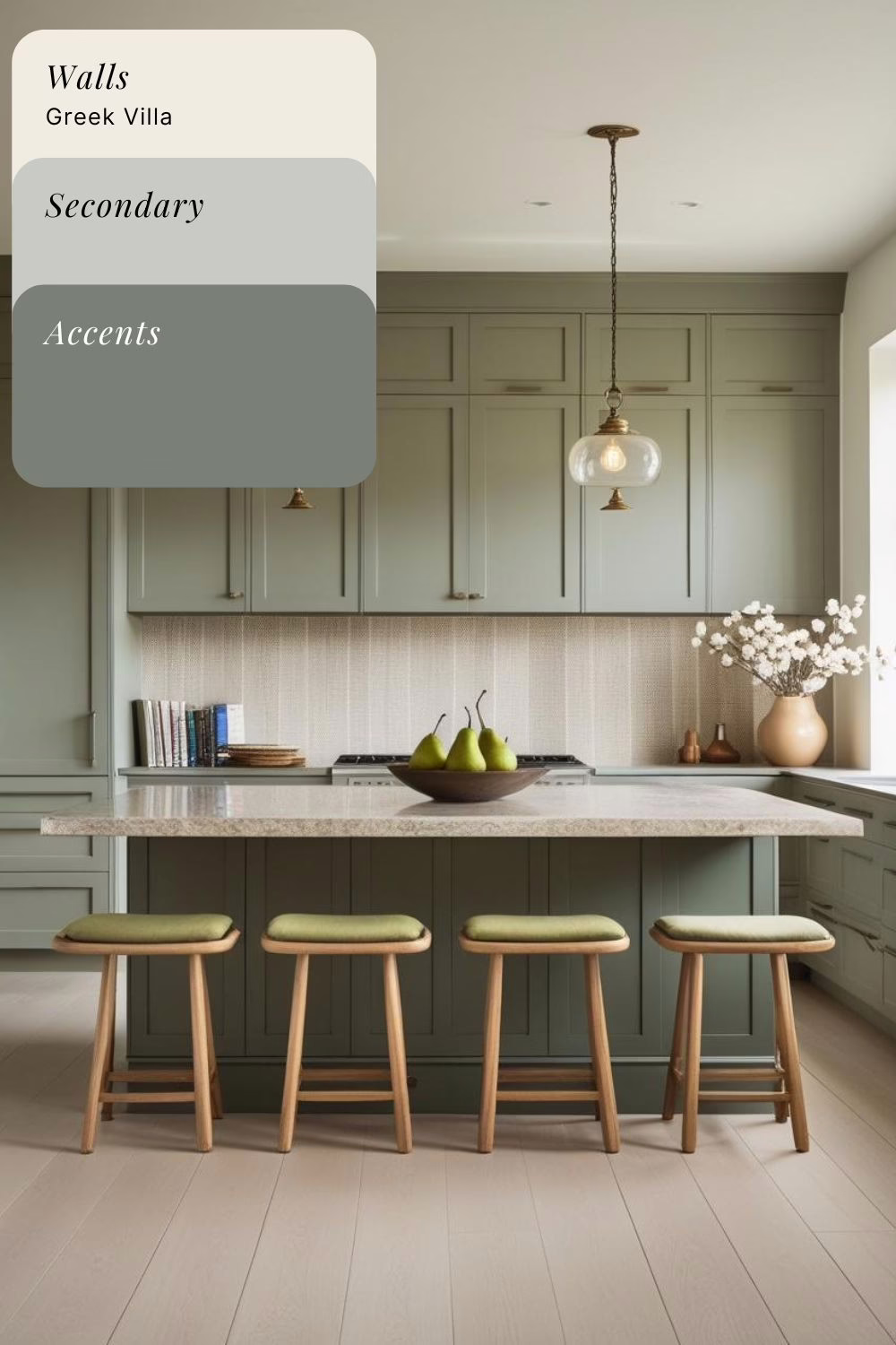 Sherwin Williams Greek Villa Color Review Green Kitchen Cabinets Sherwin Williams Greek Villa Color Review Green Kitchen Cabinets