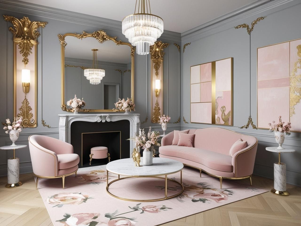 Rococo Revival Interior Design Trend Living Room Header