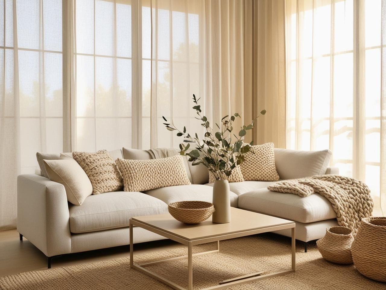 Cozy Minimalist Living Room Header