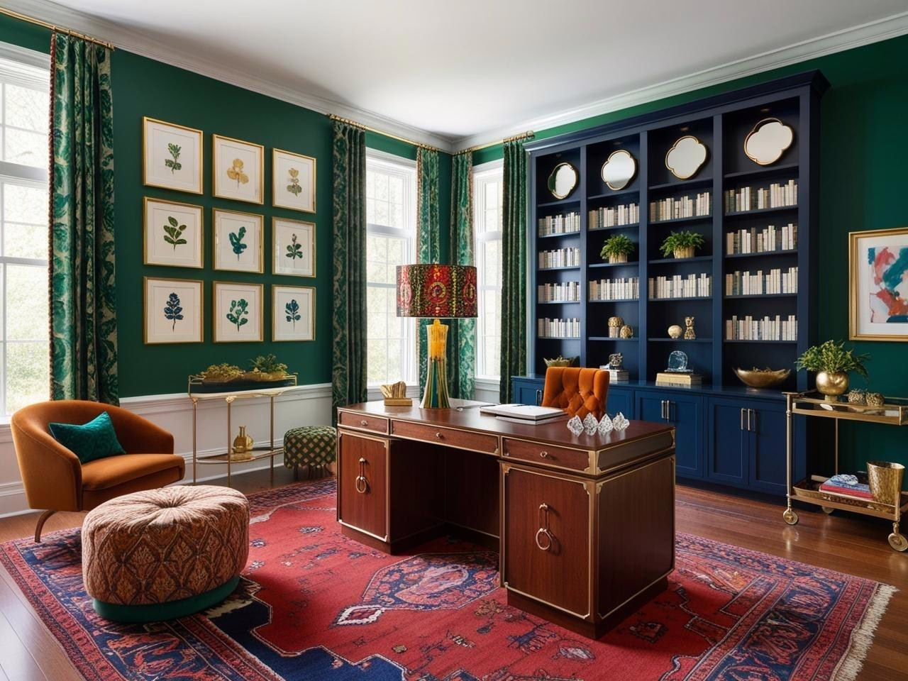 Eclectic Maximalist Home Office Header Eclectic Maximalist Home Office Header