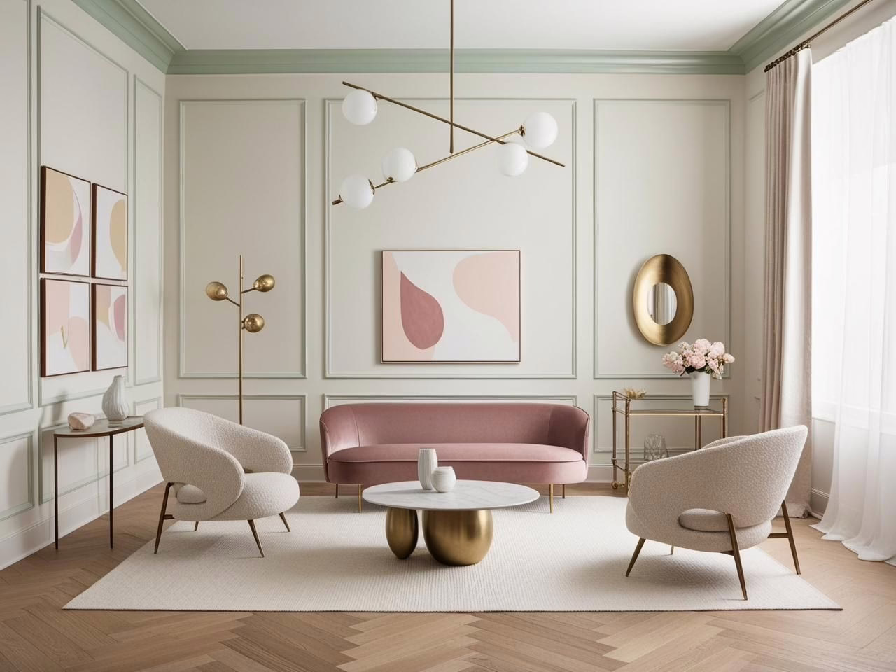 Rococo Revival Art and Wall Décor Living Room Rococo Revival Art and Wall Décor Living Room